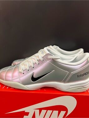 Nike Total 90 III Sz 10M Soccer Premium Off White Light Silver Shoes IM3500-100